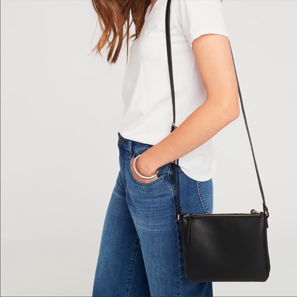 Old Navy Faux Leather Black Crossbody